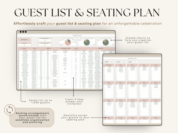 The Ultimate Wedding Planner – Compatible with Google Sheets & Excel - Image 2