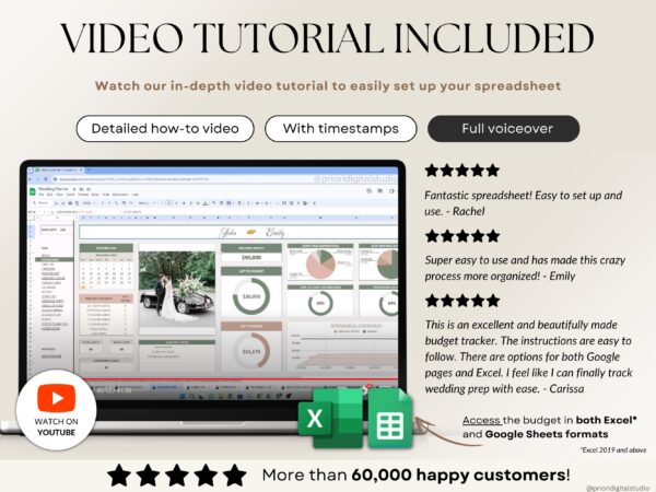 The Ultimate Wedding Planner – Compatible with Google Sheets & Excel - Image 9